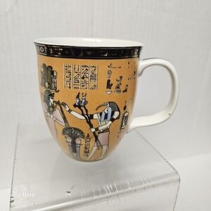 Fathy Mahmoud Ancient Egyptian Style Porcelain Coffee Mug